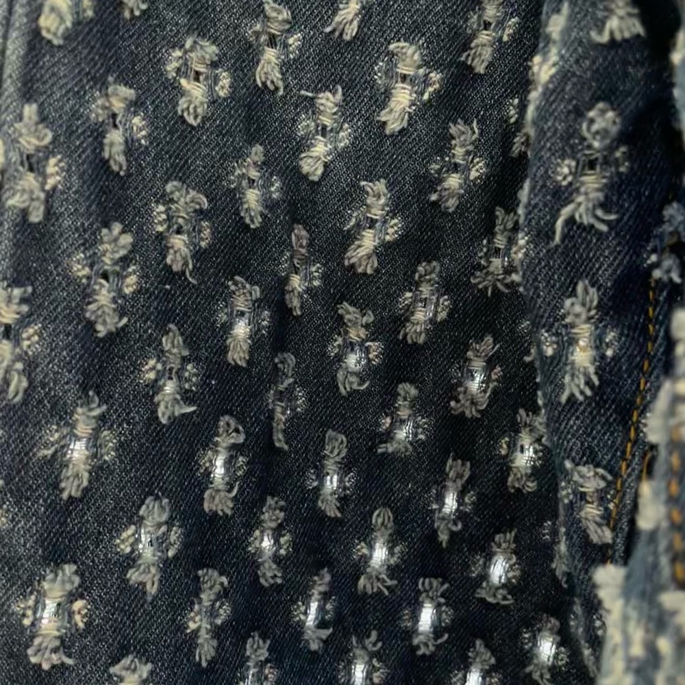 Adika Ripley Textured Pattern Distressed Jeans - Picture 4 of 4